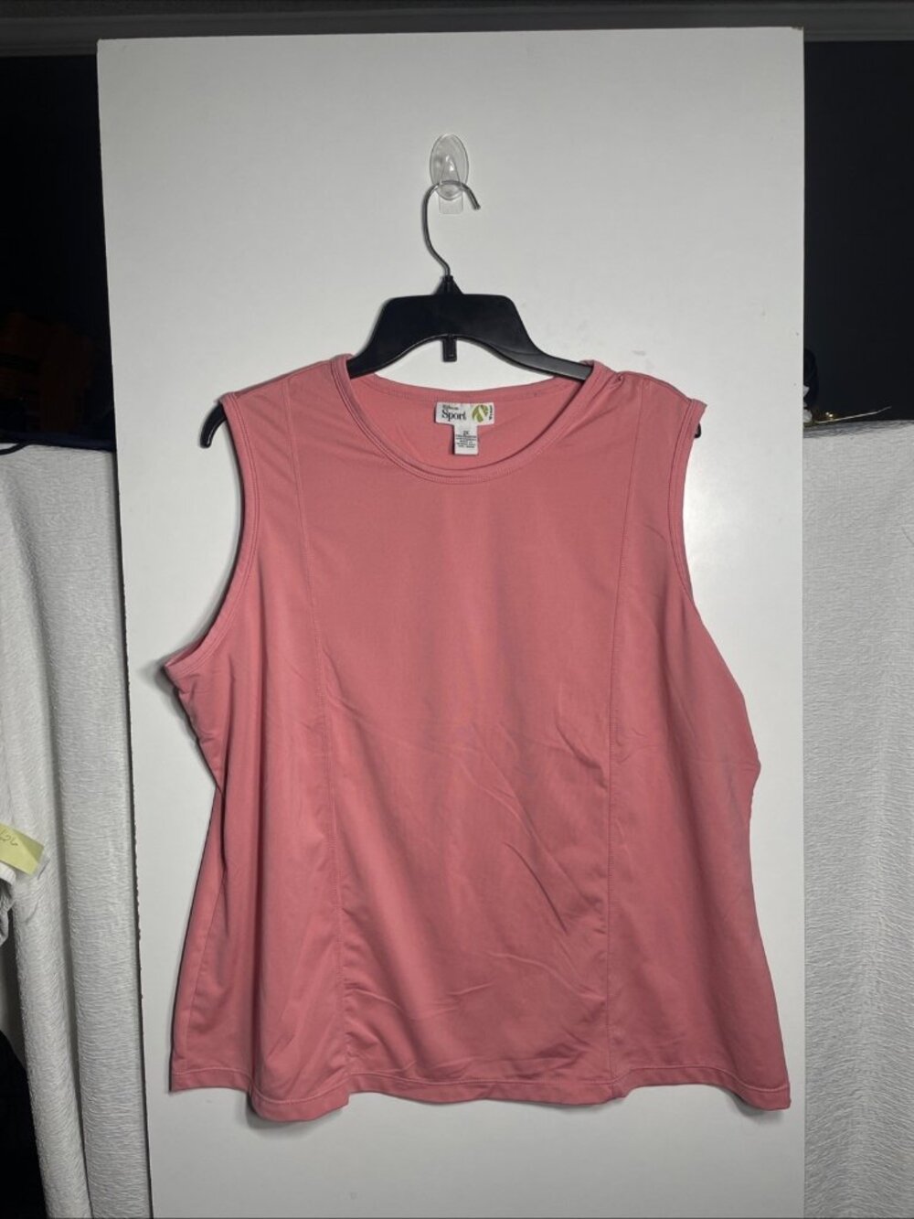 Style & Co. Sport women's peach Athletic Tank Top Plus Size 2X Stretch